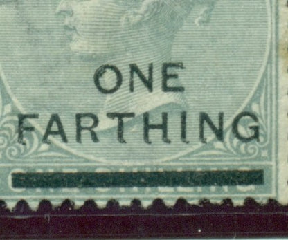 Queen Victoria Flaws Lower letter shift SG-30b QVF 76