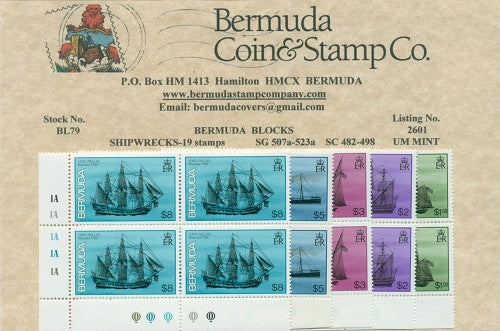 1986 Shipwrecks - set of 19
