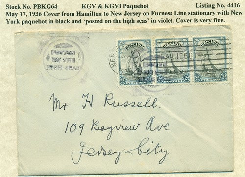 Paquebot Mail from May 17, 1936