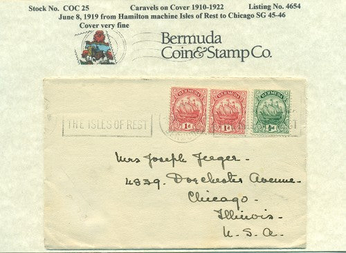 Caravels on Cover 1910-22, 25
