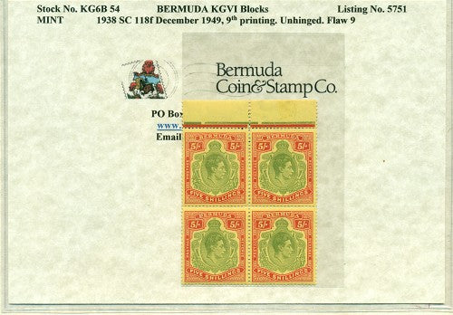 Block of KGVI KG6B 54