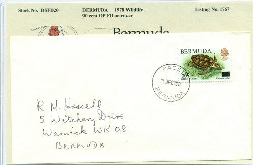 1986 Wildlife overprint 90 cent