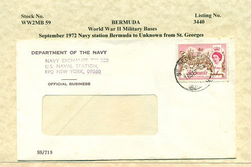 Cover from Bermuda NAVY STATION