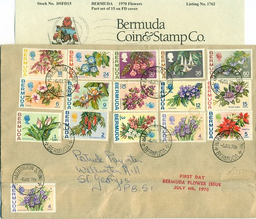1970 Flower 15 stamps Harr. Sound