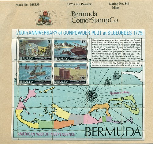 Souvenier sheet - Gunpowder