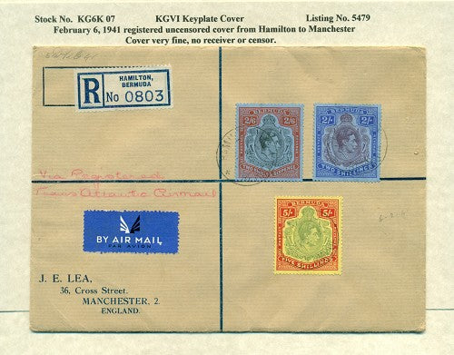 KGV & KGVI Keyplate Covers KG6K 07
